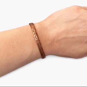 Solid Copper Stamped Cuff Bracelet Etched Geometric Design